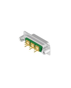 D-SUB Combination Standard • 3W3C  [○\○/○] • Buchse • Einbaustecker • 50 Ohm • Lötpin gerade