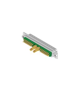 D-SUB Combination High Density • 45W2  [ • ○○ • ] • Stift • Lötkelch • 50 Ohm • Crimp / Crimp abgewinkelt