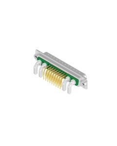 D-SUB Combination Standard • 21WA4  [○○ • ○○] • Plug • Solder pin angled .370"