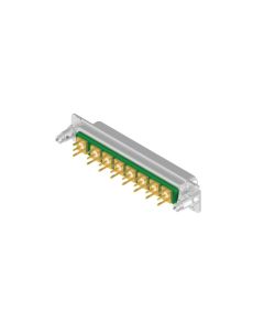 D-SUB Combination Standard • 8W8  [○○○○○○○○] • Socket • Panel mounted receptacle • 50 Ohm • Solder pin straight