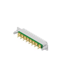 D-SUB Combination Standard • 8W8  [○○○○○○○○] • Plug • Panel mounted receptacle • 50 Ohm • Solder pin straight