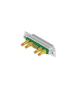D-SUB Combination High Density • 15W4  [○○ • ○○] • Buchse • Lötkelch • 50 Ohm • Crimp / Crimp abgewinkelt
