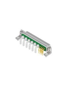 D-SUB Combination Standard • 13W6  [ • ○○○○○○] • Buchse • Lötpin abgewinkelt 7,19 mm • 50 Ohm • Crimp / Crimp abgewinkelt