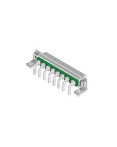 D-SUB Combination Standard • 8W8  [○○○○○○○○] • Plug • Panel mounted receptacle • 50 Ohm • Crimp / crimp angled
