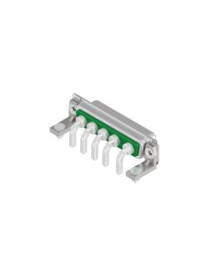 D-SUB Combination Standard • 5W5  [○○○○○] • Socket • Panel mounted receptacle • 50 Ohm • Crimp / crimp angled