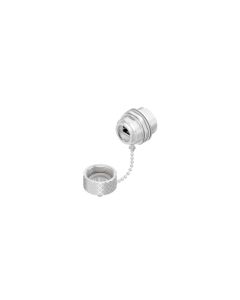 IP67 RJ45 • Panel mounted receptacle & protection cap • Socket • RJ45 Cat. 5e
