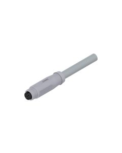 Kupplung axial • A-codiert • Anschlussleitung • M8x1 • 6-pol. • 2 m • 3 x 2 x 0,14 mm² • PVC • Ungeschirmt