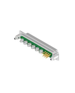 D-SUB Combination Standard • 13W6  [ • ○○○○○○] • Buchse • Einpressstift • 50 Ohm • Crimp / Crimp abgewinkelt