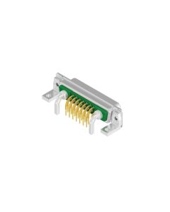 D-SUB Combination Standard • 17W2  [○ • ○] • Buchse • Lötpin abgewinkelt 7,19 mm • 50 Ohm • Crimp / Crimp abgewinkelt