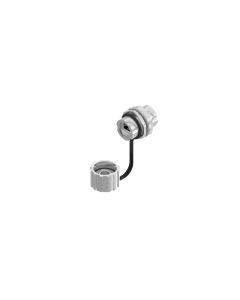 IP67 RJ45 • Panel mounted receptacle & protection cap • Socket • RJ45 Cat. 5e