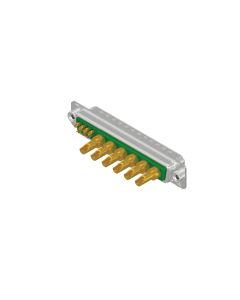 D-SUB Combination Standard • 13W6  [ • ○○○○○○] • Plug • Solder cup • 50 Ohm • Crimp / crimp angled