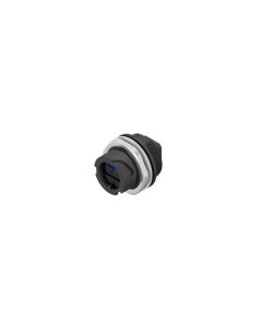 IP67 USB • Panel mounted receptacle • USB 3.0 Type A Bayonet (IP67) • Plastic black