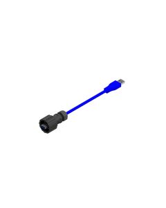 IP67 USB • Patch cord • USB 3.0 Type A Bayonet (IP67) • Plastic black • USB 3.0 Type A  (IP20) • 1 m