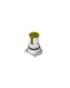 Einbaukomponenten • Isolierkörper • mit O-Ring • M12x1 • 4-pol.+FE • L-codiert • THR • Geschirmt • Power Steckverbinder • Kupplung axial