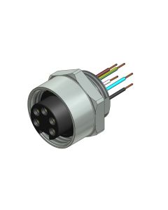 Flansch • Kupplung axial • Frontmontage • 7/8 • 2-pol.+PE • Litze • AWG16 • Ungeschirmt  PG11