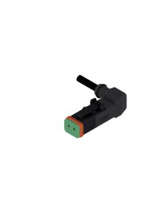 Socket, 90° angled • 2-pos. • DT • without protection circuit • 1 m
