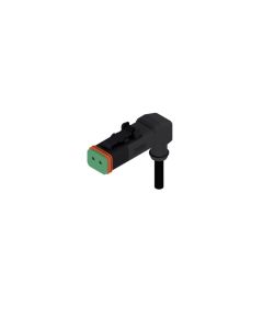 Socket, 90° angled • 2-pos. • DT • without protection circuit • 1 m