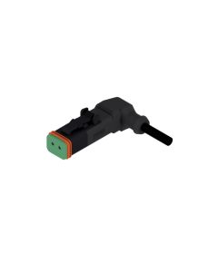 Socket, 90° angled • 2-pos. • DT • without protection circuit • 1 m