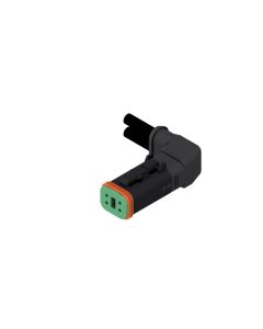 Socket, 90° angled • 4- pos. • DT • without protection circuit • 1 m