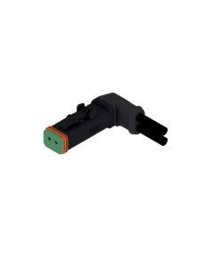 Socket, 90° angled • 2-pos. • DT • without protection circuit • 1 m