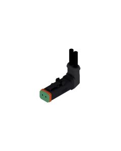 Socket, 90° angled • 2-pos. • DT • without protection circuit • 1 m