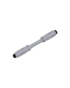 Female connector axial • A-coded • Double ended • M8x1 • 6-pos. • 0,6 m • 3 x 2 x 0,14 mm² • PVC • Unshielded