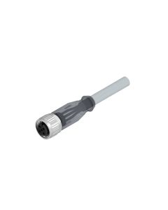 Kupplung axial • A-codiert • 3 LED • Anschlussleitung • M12x1 • 4-pol. • 2 m • 0,25 mm² • PVC • Ungeschirmt