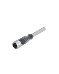 Kupplung axial • A-codiert • 2 LED • Anschlussleitung • M12x1 • 3-pol. • 2 m • 0,25 mm² • PVC • Ungeschirmt