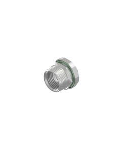 Einbaukomponenten • Flanschgehäuse • Kupplung axial • Hinterwandmontage • M12x1 • 6 mm • für M12x1 X-codiert