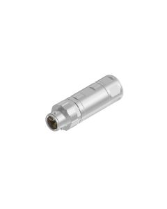 Stecker axial • M12x1 • Crimp • 8-pol. • Geschirmt • X-codiert • 0,08 mm² - 0,34 mm²