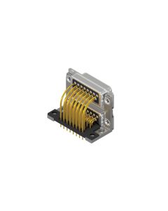 Filter D-SUB • Dual Port 15-pol./15-pol. • Dual Port Buchse oben / Buchse unten • 370 pF • Lötpin gewinkelt