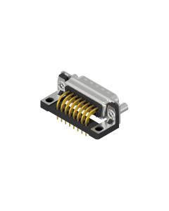 D-SUB Standard • 15-pos. • Plug • Solder pin angled .370" • Quality class 3