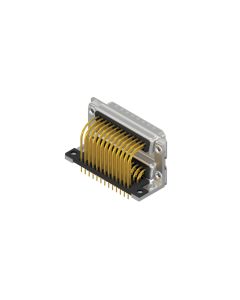 D-SUB Dual Port • Dual port 25-pos. /25-pos. • Dual port plug upper / Socket bottom • Solder pin angled .625" • Quality class 3