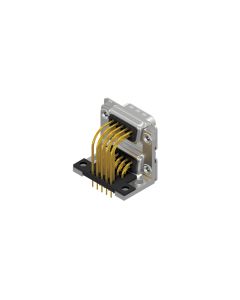 D-SUB Dual Port • Dual port 9-pos. / 9-pos. • Dual port plug upper / Plug bottom • Solder pin angled .625" • Quality class 3