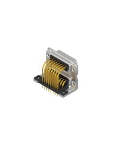 D-SUB Dual Port • Dual port 15-pos. /15-pos. • Dual port plug upper / Plug bottom • Solder pin angled .625" • Quality class 3