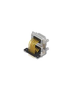 D-SUB Dual Port • Dual Port 9-pol./9-pol. • Dual Port Stift oben / Buchse unten • Lötpin abgewinkelt Dual Port 15,88mm • Gütestufe 3