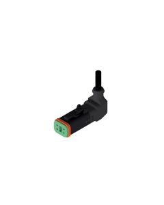 Socket, 90° angled • 4- pos. • DT • without protection circuit • 1 m