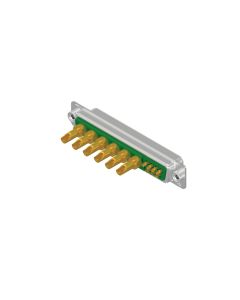 D-SUB Combination Standard • 13W6  [ • ○○○○○○] • Socket • Solder cup • 50 Ohm • Crimp / crimp angled