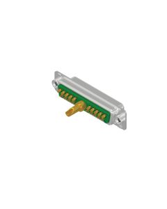 D-SUB Combination Standard • 21W1  [ • ○ • ] • Socket • Solder cup • 50 Ohm • Crimp / crimp angled