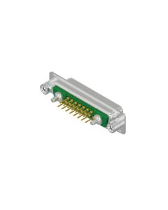 D-SUB Combination Standard • 17W2  [○ • ○] • Socket • Solder pin straight • 50 Ohm • Crimp / crimp angled