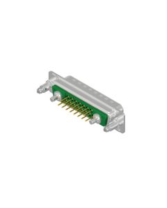 D-SUB Combination Standard • 17W2  [○ • ○] • Plug • Solder pin straight • 50 Ohm • Crimp / crimp angled