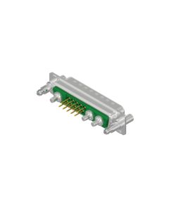 D-SUB Combination Standard • 13W3 [○ • ○○] • Stift • Lötpin gerade • 50 Ohm • Crimp / Crimp abgewinkelt