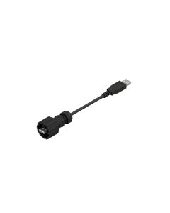 IP67 USB • Patchkabel • USB 2.0 Typ A Bajonett (IP67) • PBT GF UL 94 V-0 • USB 2.0 Typ A Standard (IP20) • 2 m
