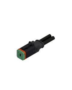 Socket • 6-pos. • DT • without protection circuit • 1 m