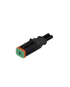 Socket • 4- pos. • DT • without protection circuit • 1 m