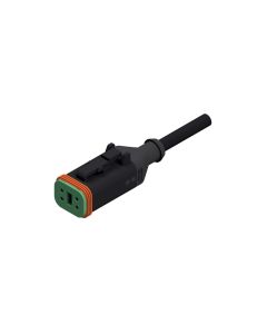 Socket • 4- pos. • DT • without protection circuit • 2 m