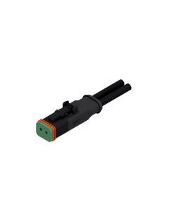 Socket • 2-pos. • DT • without protection circuit • 1 m
