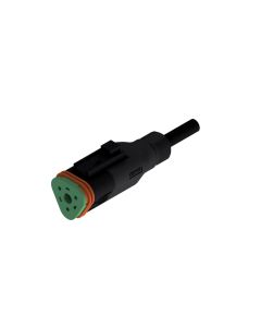 Socket • 3-pos. • DT • without protection circuit • 2 m