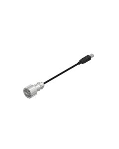 IP67 USB • Patchkabel • USB 2.0 Typ A Bajonett (IP67) • Zinkdruckguss • USB 2.0 Typ B Standard (IP20) • 2 m