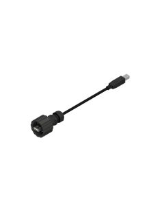 IP67 USB • Patch cord • USB 2.0 Typ A M28 thread (IP67) • PBT GF UL 94 V-0 • USB 2.0 Type B Standard (IP20) • 4,5 m